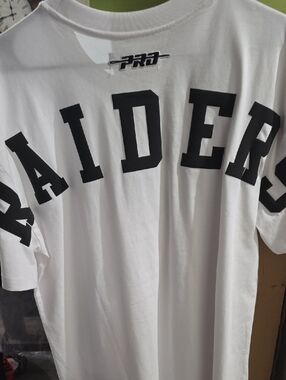 White Raiders Graphic T-Shirt for Men Never Warn S but Fits Like L $60